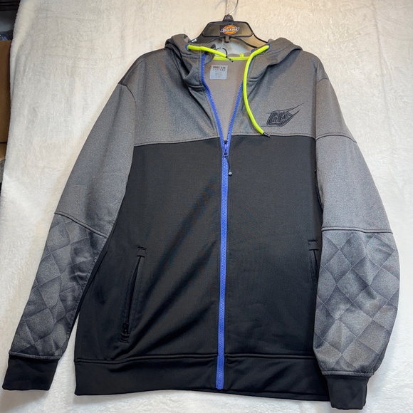 Troy Lee Designs Jacket Mens Size XL Black Gray Performance Full Zip Hoodie - Picture 1 of 10